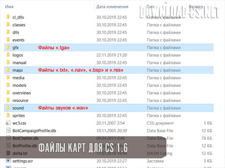 файлы карт для кс 1.6
