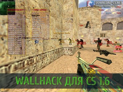Скачать беспалевный WALLHACK для CS 1.6
