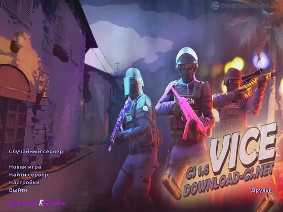 cs 1.6 vice - фоновая заставка